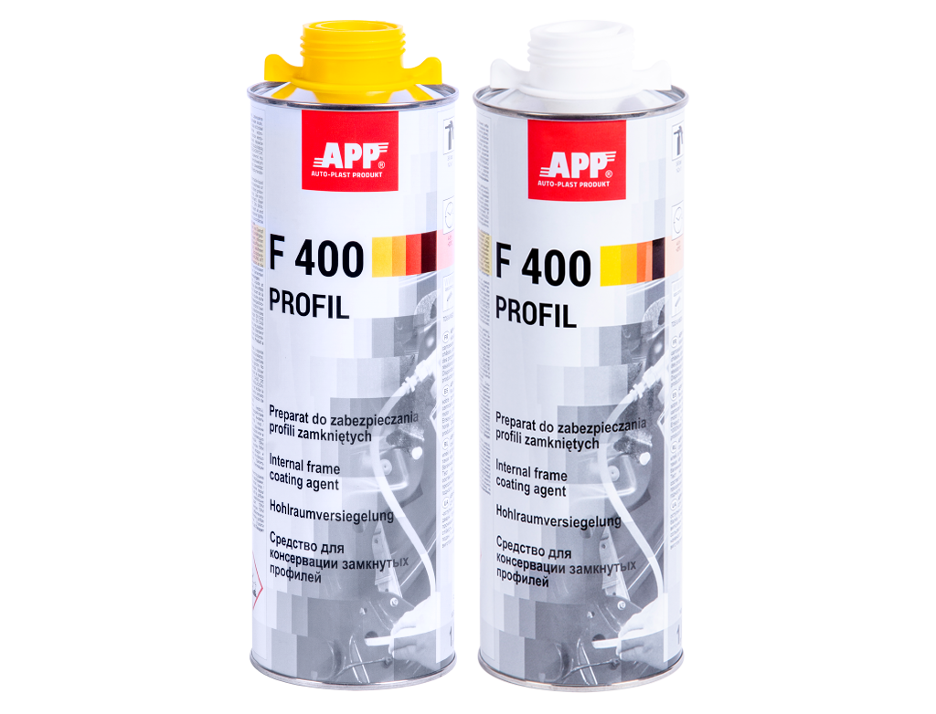 APP F400 Profil Preparat do zabezpieczania profili zamkniętych | 1,0 L Kolor: transparentny.